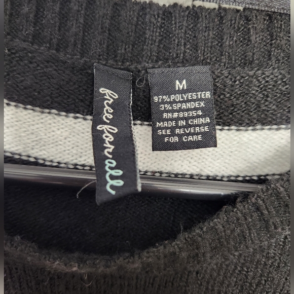 Free For All Tunic Striped Sweater Medium - Picture 11 of 11
